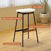 CAVINAS Modern Upholstered Counter Stool with Cushion Covers, Bar or Counter Height, Set of 2 - 4 of 4