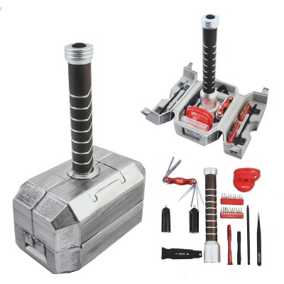 Thinkgeek, Inc. Marvel Avengers Thor's Hammer 44-piece Tool Set