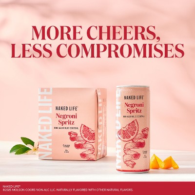 NAKED LIFE Non-Alcoholic Negroni - 4pk/8.4 fl oz Cans