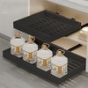2-Size Adjustable No-Drill Pull-Out Cabinet Organizer, Heavy-Duty Carbon Steel Kitchen Storage Basket for Spices & Bottles - 4 of 4
