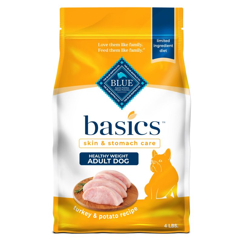 Blue Buffalo Basics Limited Ingredient Diet Healthy Weight Turkey & Potato Recipe Dry Dog Food, 1 of 12