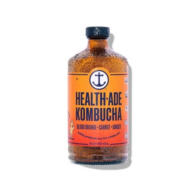 Health-Ade Organic Vegan Blood Orange Carrot Ginger Kombucha - 16 fl oz