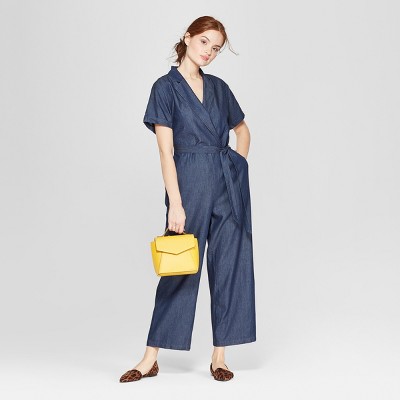 womens denim overalls target