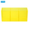 Unique Bargains 3 Compartments Acrylic Large Capacity Square Office Home Pencil Holder 2 Pcs - 3 of 4
