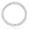 Pompeii3 3/4Ct Diamond Eternity Ring 14k White Gold U Prong - 2 of 4