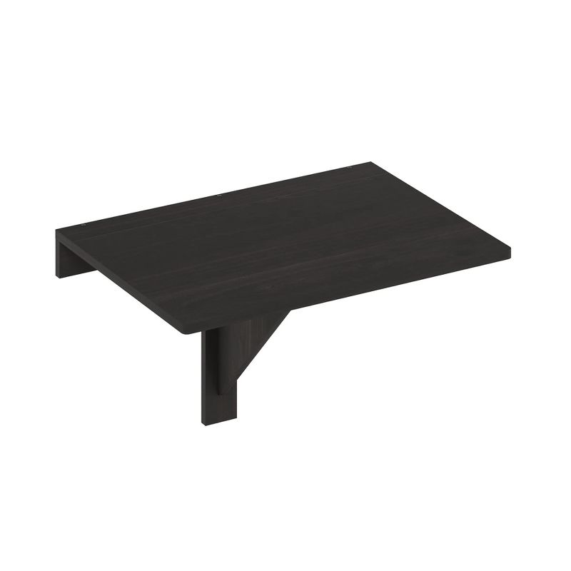 Furinno Hermite Wall Mounting Folding Table, Espresso, 3 of 5