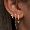 Small Gold Hoop Earrings Set for Women, 14K Gold Plated Lightweight Earrings Sets for Multiple Piercing - 2 of 4