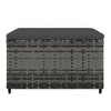 vidaXL Footstool Dark Gray 27.6 in.x21.7 in.x16.1 in. Microfiber Fabric - 3 of 4
