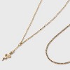 Rhinestone & Ball Chain Snake Multi-Strand Necklace - Wild Fable™ Gold - 3 of 3