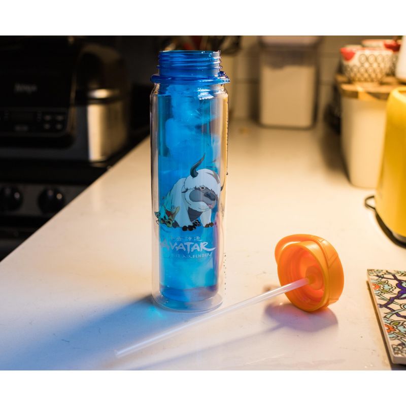 Surreal Entertainment Avatar: The Last Airbender Aang and Appa Water Bottle | Holds 16 Ounces, 5 of 7