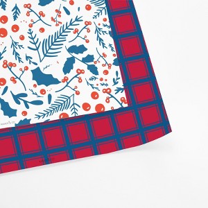 Two-Sided "Jolly Blues" Heavyweight Christmas/Holiday Gift Wrap by Ramus & Co (Eight Sheets) - 1 of 4