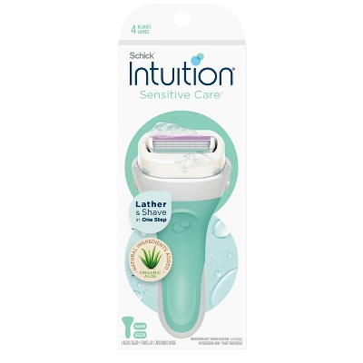 Schick Intuition Sensitive Care Women's Razor - 1 Razor Handle And 2 ...