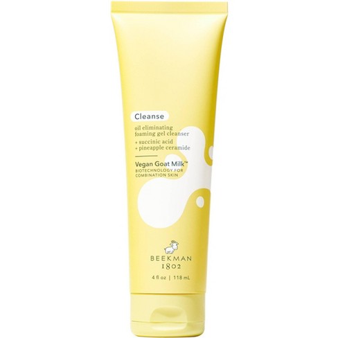 Beekman 1802 Vegan Goat Milk Oil Eliminating Foaming Gel Cleanser - 4oz ...