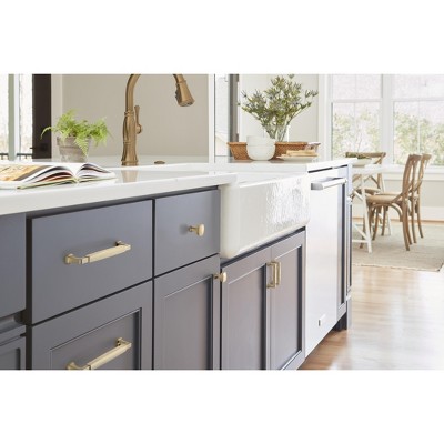 Champagne Bronze Matte Cabinet Drawer Pull with Mounting Hardware