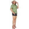 HAPPY BAY Women's Halloween Costumes Summer Blouse Cotton Linen Effect Dresses Button Down Blouses Tops Vintage Shirt Short Sleeve Shirts for Women - 4 of 4