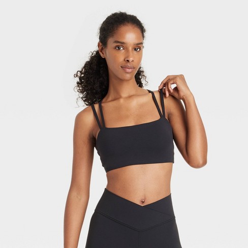 Women s Square Neck Strappy Sports Bra Joylab Target