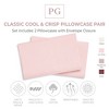Classic Cool & Crisp 100% Cotton Percale Pillow Case Set - 2 of 3