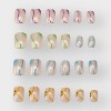 moodpop Press On Nails - Premium Artificial Fake Nails Series, Fun Clear Painted Nails - 24-piece Set With Durable Adhesive Tabs - 3 of 4