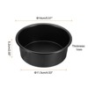 Unique Bargains Aluminum Nonstick Removable Bottom Wedding Birthdays Cake Pan 2 Pcs - 2 of 4