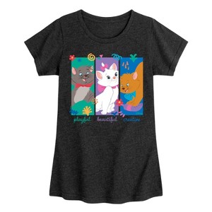 Girls' - Disney - The Aristocats Fitted Short Sleeve Graphic T-Shirt - 1 of 4