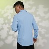 Campus Sutra Men Men's Baby Blue Stripe-Creased Shirt - 4 of 4