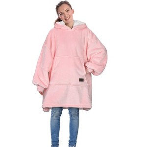 Catalonia Oversized Wearable Blanket Hoodie Sweatshirt for Kid Girl Boy,  Fleece Cozy Hooded Pullover for 7-16 yr Teen Youth Kid, Christmas Gift Idea - 1 of 4