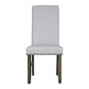 New Classic Furniture, Julius Upholstered Dining Chair (2 Per Carton)-Walnut - 3 of 4