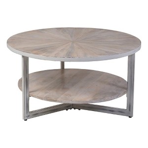 Carolina Living Chelsea Round Coffee Table - Natural - 1 of 4