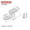 Unique Bargains Z Shape Offset Canvas Clips with 2 Mounting Holes and Screws - 2 of 4