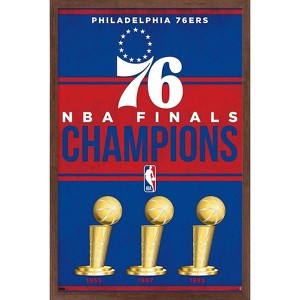 Trends International NBA Philadelphia 76ers - Champions 23 Framed Wall Poster Prints - 1 of 4