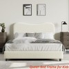 Twin/Full/Queen Size Bed Frame for Kids w/ Velvet Upholstered Headboard, Cute Low Profile Platform Bed for Girls and Boys - 3 of 4
