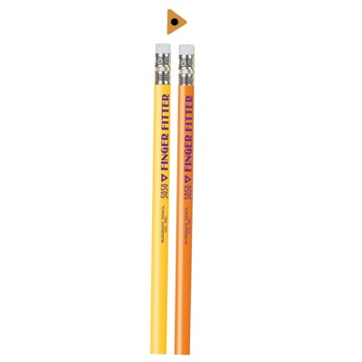Musgrave Pencil Company Finger Fitter Pencils with Eraser, 12 Per Pack, 3 Packs