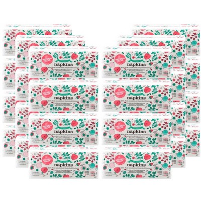 Natural Value White Lunch Napkins - Case of 24/120 ct