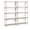 Floor Standing Tall Bookshelf, Vintage 5 Tier Display Storage Open Bookshelf, Industrial Tall Bookcase Organizer for Living Room Bedroom Home Office - 4 of 4