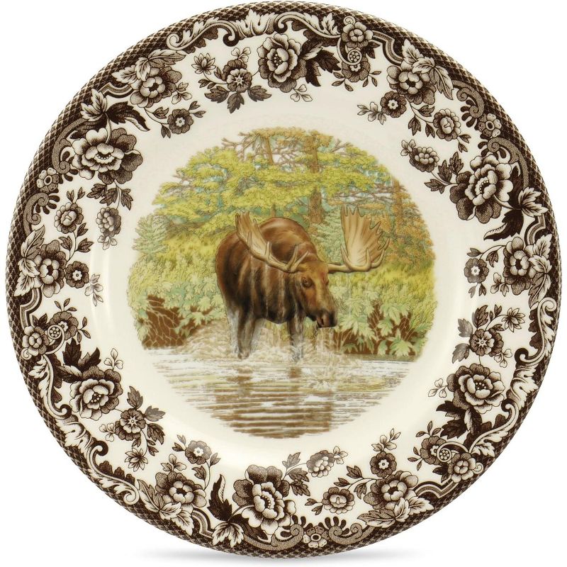 Spode Woodland 8” Dinner Plate, Perfect For Thanksgiving And Other Special Occasions, Made In England, Animal Motifs, 4 of 5