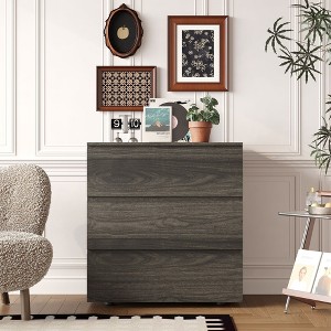 Famapy 3 - Drawer Cabinet Dresser Chest,Large Nightstand: Sleek Design, Ample Storage–Ideal for Home - 1 of 4
