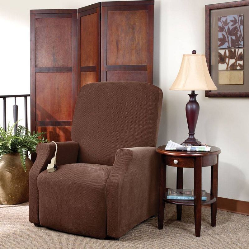 Stretch Pique Lift Recliner Slipcover - Sure Fit, 4 of 6