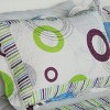 Slickblue King Size 3PC Bubbles Cotton Quilt Set — Vermicelli Quilted, Machine Washable, 2 Shams Included - 3 of 4
