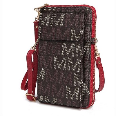 MKF Collection Cossetta Cell Phone Crossbody Wristlet Handbag Vegan Leather Versatile Multi-Use Phone Holder by Mia K