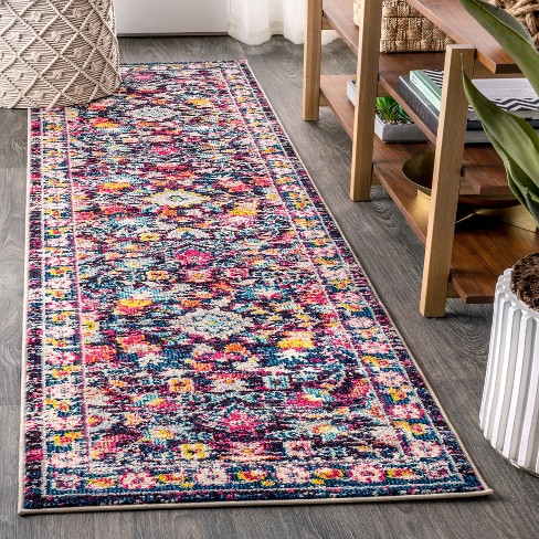 dug Overveje Forurenet Modern Persian Boho Floral Area Rug - Jonathan Y : Target