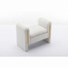 NicBex Modern 33.5" Velvet Fabric Single Bench with Armrest for Bedroom and Living Room - 4 of 4