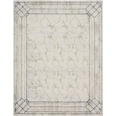 Nourison Glam Mid-Century Modern Bordered Indoor Rug