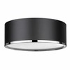 Z-Lite Arlo 3 - Light Flush Mount in  Matte Black/Chrome - 3 of 4