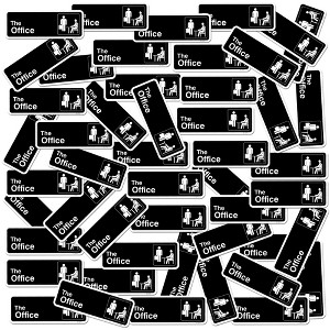 The Office Logo 50ct Vinyl Large Deluxe Stickers Variety Pack - 1 of 4