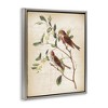 Stupell Industries Birds with Vintage Cursive Black Floater Framed Canvas Wall Art - 3 of 4