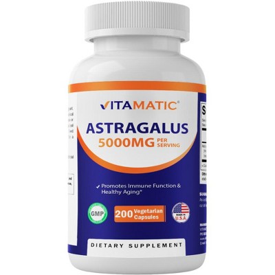 Astragalus 5000mg per serving - 200 Vegetarian Capsules