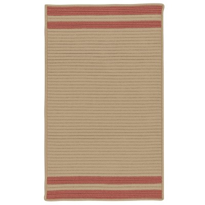 Colonial Mills Denali End Stripe Area Rug, 5x8, Brick Red