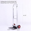 NAYSAYE Small Hand Truck Dolly Lightweight Aluminum Cart for Moving and Home Use, Black, 14.56"*16.54"*41.73" - 3 of 4