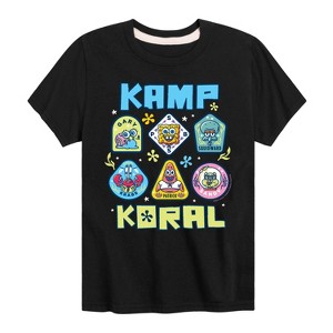 Boys' - SpongeBob SquarePants - Kamp Koral Kamp Koral Patches Short Sleeve Graphic T-Shirt - 1 of 4