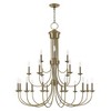 Livex Lighting Estate 21 - Light Chandelier in  Antique Brass - 3 of 4